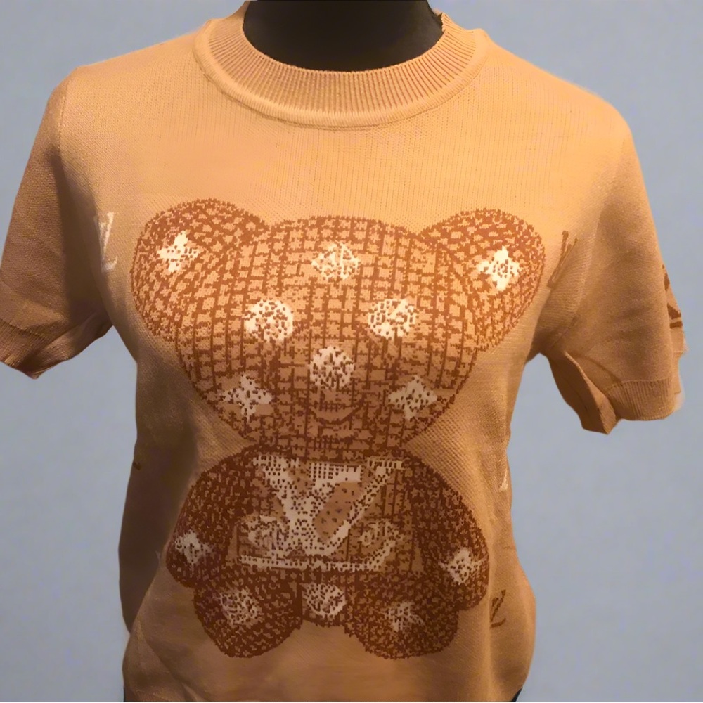 Knitted short sleeve sweater NWT